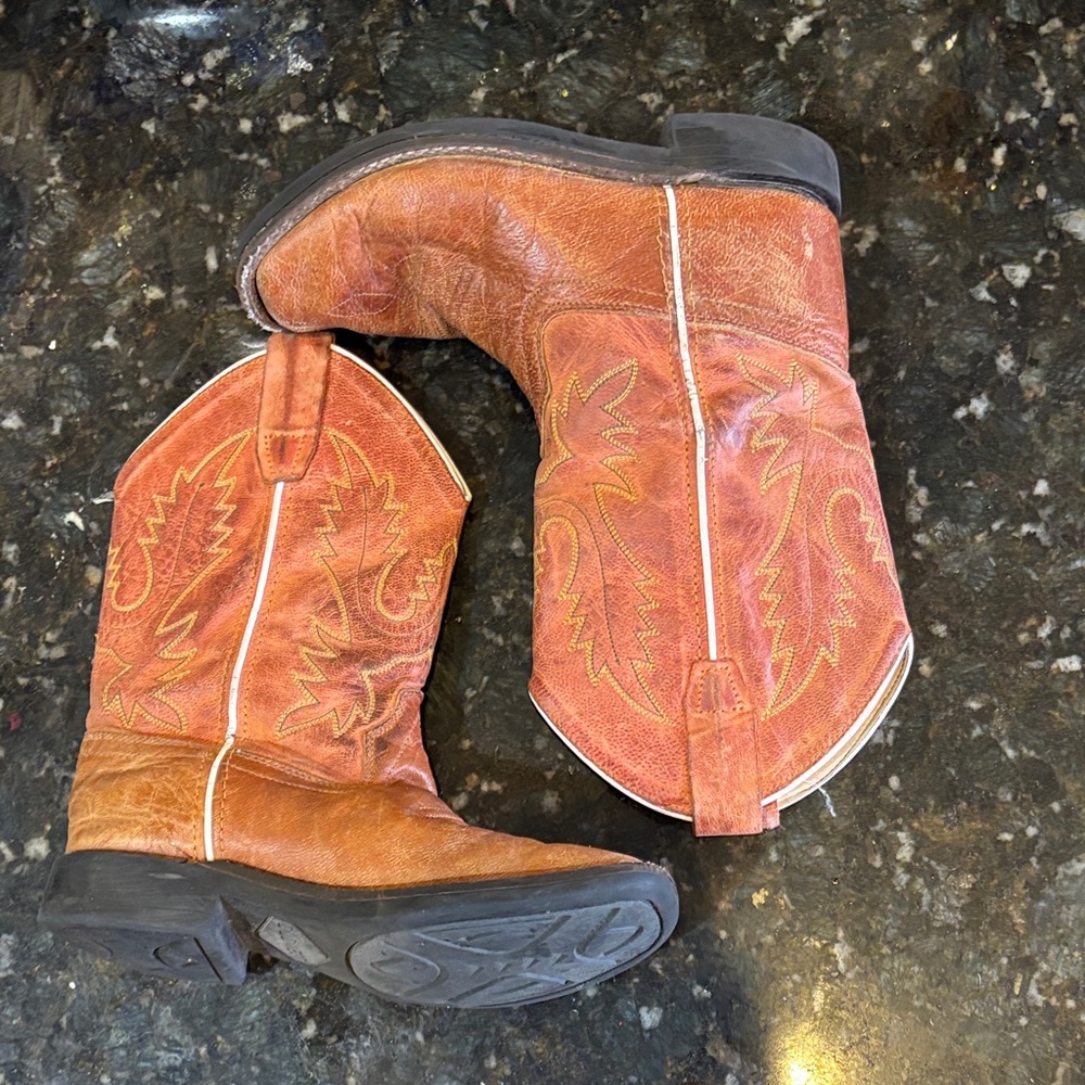 Old West Leather Cowboy Boots! 2